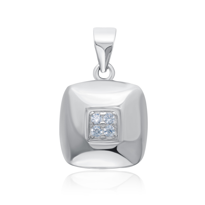 Срібна підвіска з фіанітами. Артикул 2S13261-P/12/1