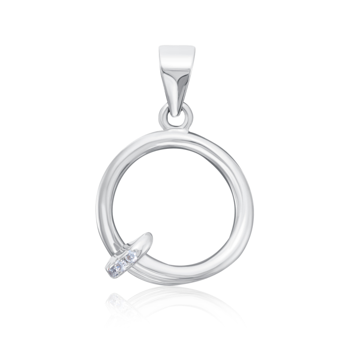 Серебряная подвеска с фианитами. Артикул 2S14111-P/12/1-P/12/1