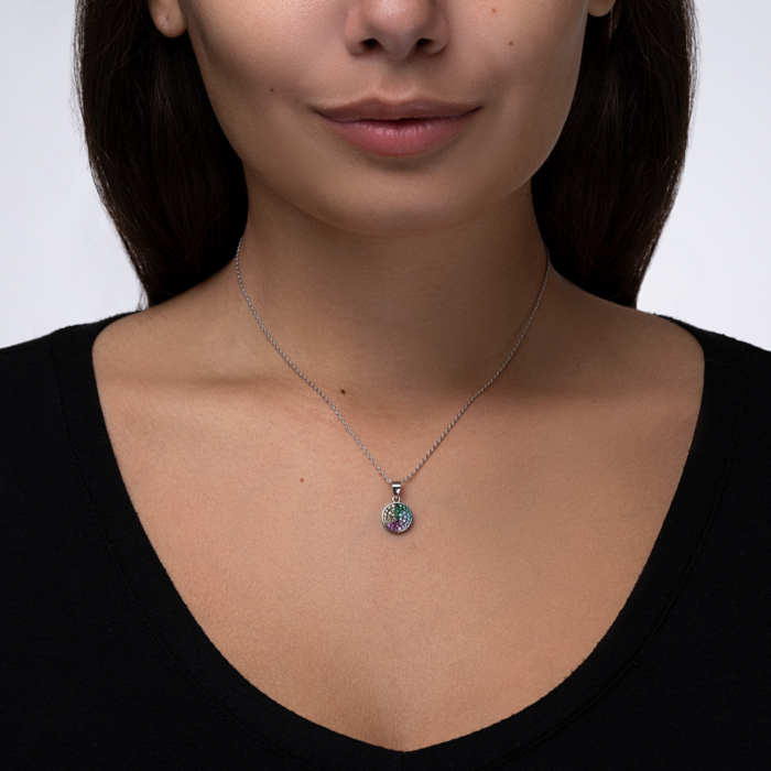 Срібна підвіска з фіанітами. Артикул 2S14451-P/12/3529