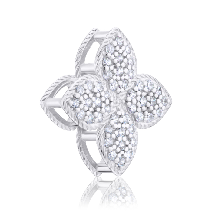 Срібна підвіска з фіанітами. Артикул 35338/12/1/1