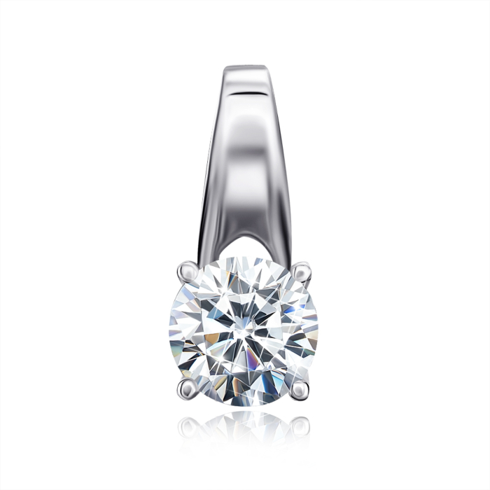 Срібна підвіска з фіанітами S. Артикул 35144/12/1/86