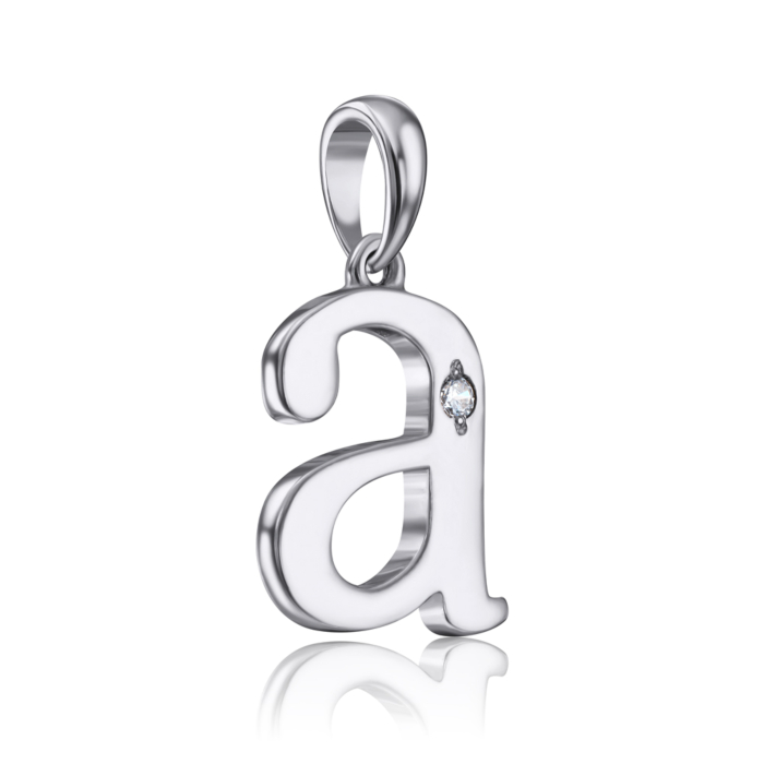 Срібна підвіска з фіанітом Tesori Zirconia. Артикул 35182/12/1/4025