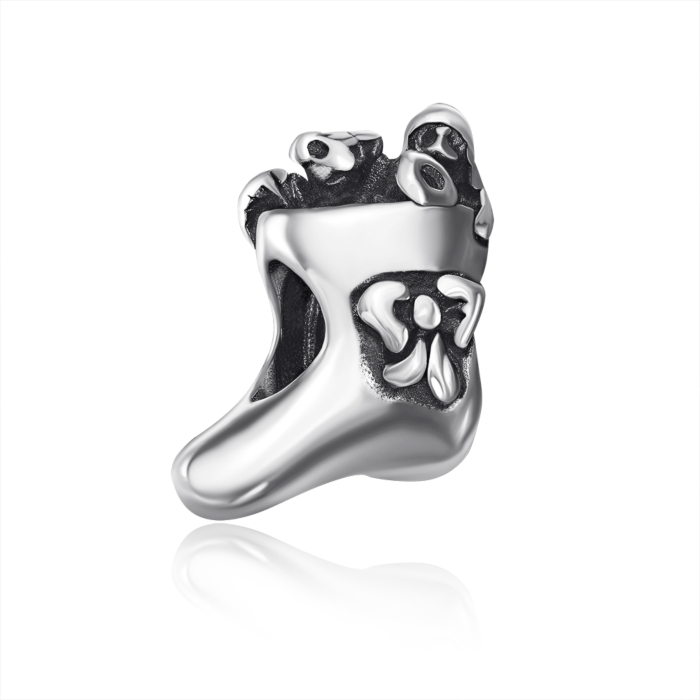 Срібна підвіска шарм без вставки. Артикул QPBAJ00732-P/12