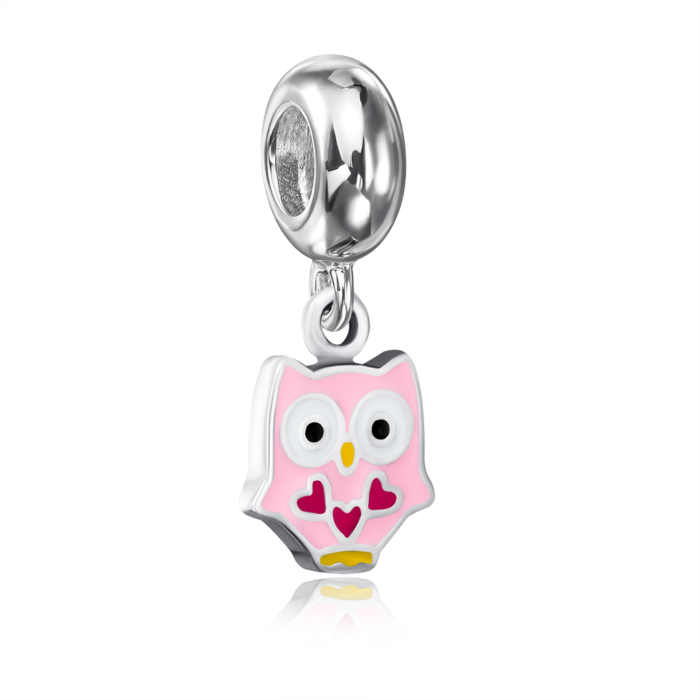 Срібна підвіска «Сова» з емаллю. Артикул G1595-P/12/849