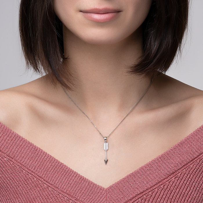 Срібна підвіска «Стріла». Артикул 35278/12/1