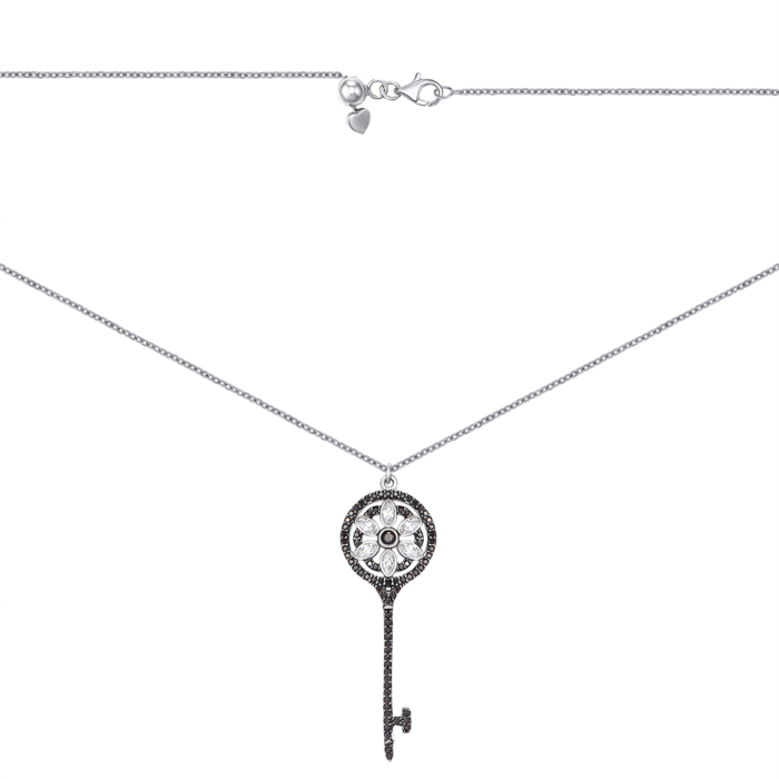 Срібний ланцюжок з підвіскою «Ключик». Артикул YNC8766-L/12/1