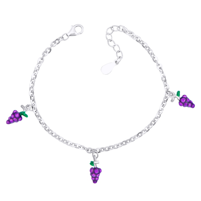 Срібний браслет з емаллю. Артикул 1BR67476-B/12/2807