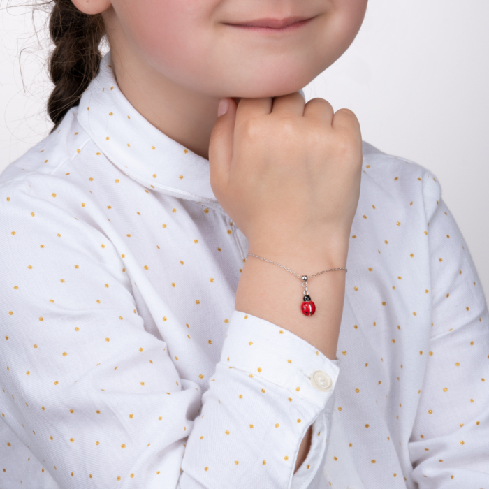 Срібний браслет з емаллю. Артикул 2F18997-B/12/355