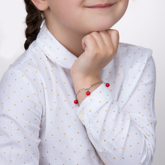 Срібний браслет з емаллю. Артикул 2F19521-B/12/957