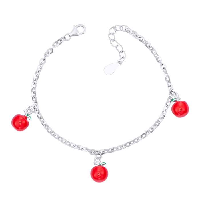 Серебряный браслет с эмалью. Артикул 2F19521-B/12/957