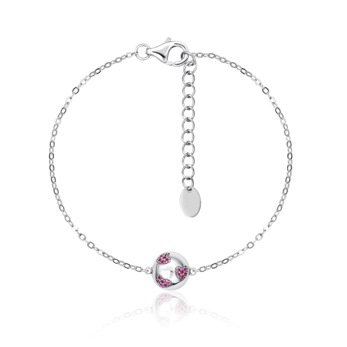 Серебряный браслет с фианитами. Артику MB11322AA-B/12/1