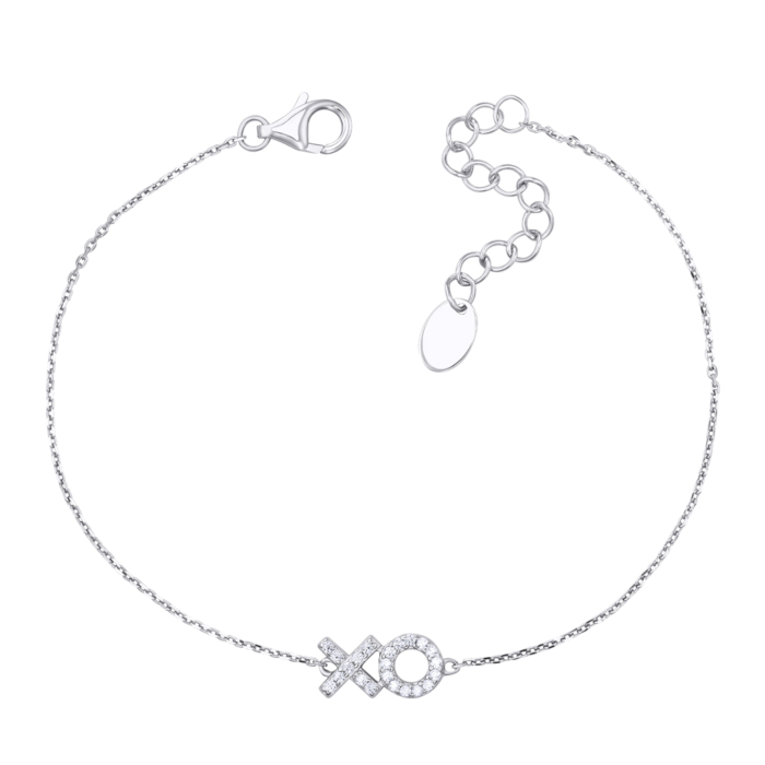 Срібний браслет з фіанітами. Артикул ob01469da-B/12/1
