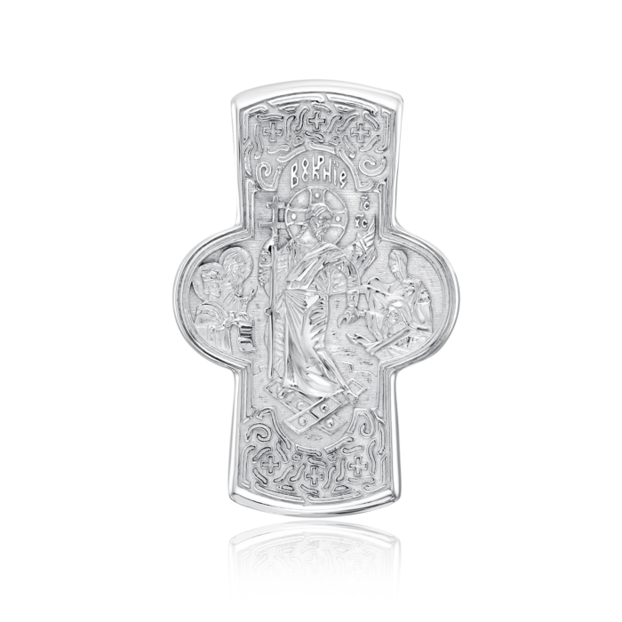 Срібний хрестик без вставки. Артикул 35234/12/1