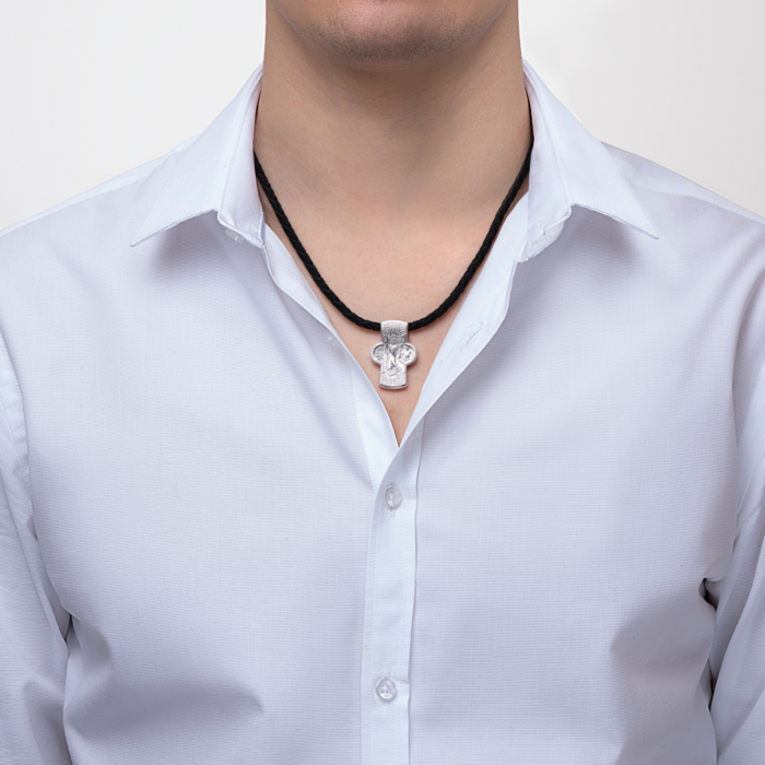 Срібний хрестик без вставки. Артикул 35234/12/1