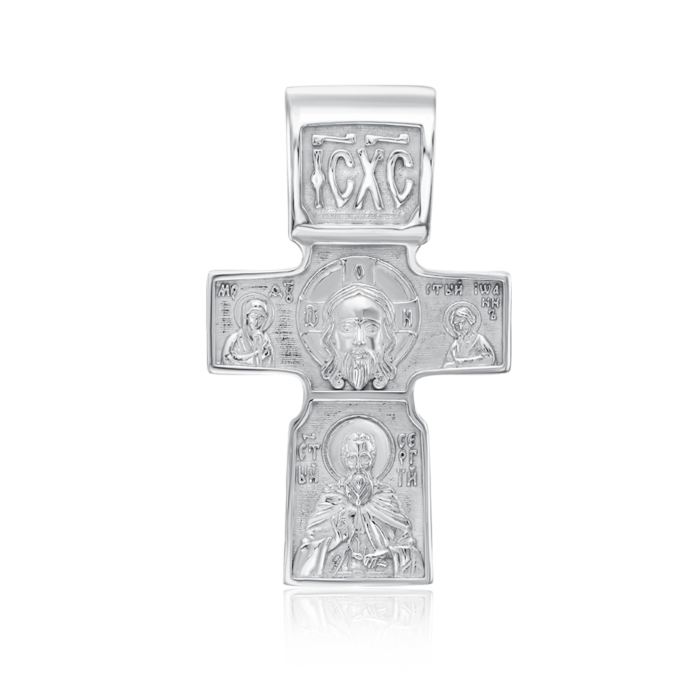 Срібний хрестик без вставки. Артикул 35236/12/1