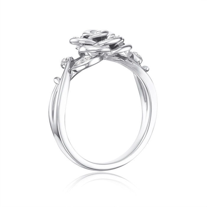 Серебряное кольцо с фианитами. Артикул ML13988A-R/12/1