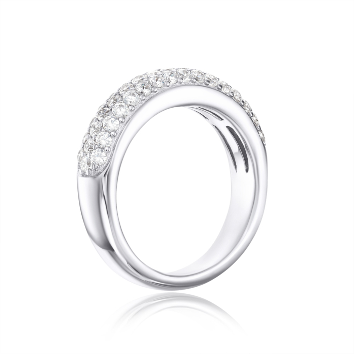 Серебряное кольцо с фианитами. Артикул OL02465A-R/12/1