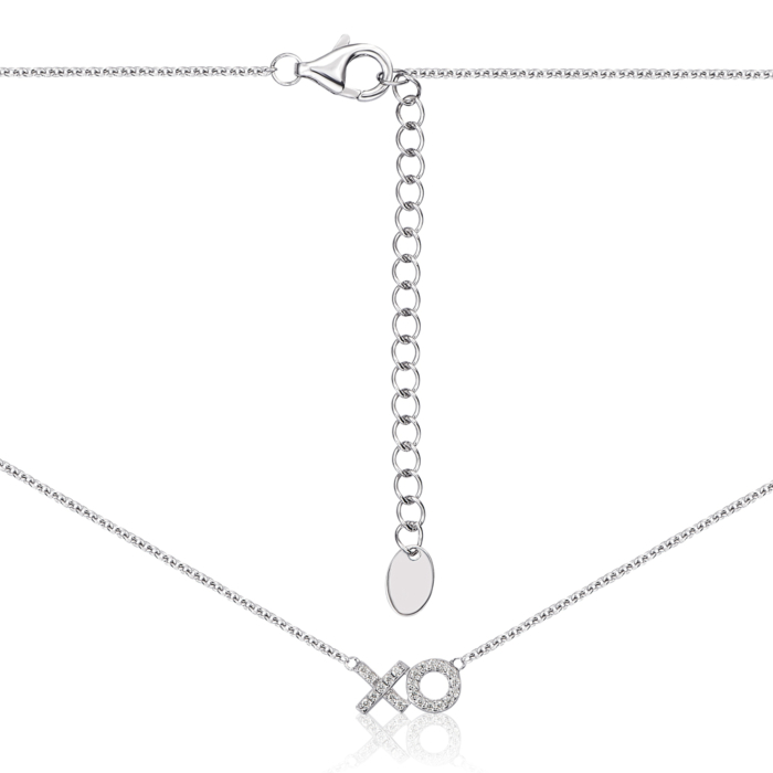 Срібне кольє з фіанітами. Артикул ON01370AA-L/12/1