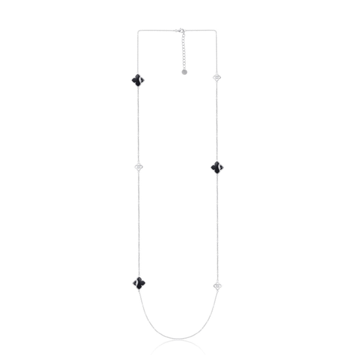 Срібне кольє з керамікою. Артикул SN2857-B-K/12/1