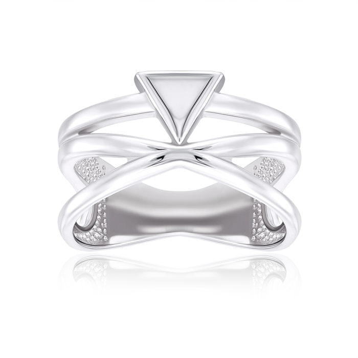 Серебряное кольцо без вставки. Артикул 001012/12/1