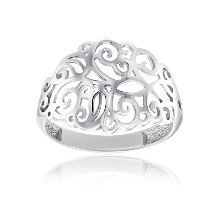 Срібна каблучка без вставки. Артикул 001025/12/1