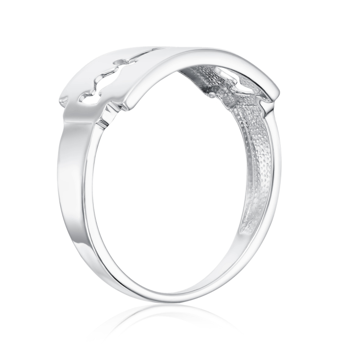 Серебряное кольцо без вставки. Артикул 001095/12/1