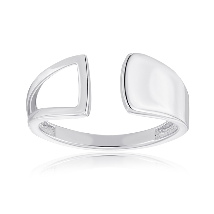 Срібна каблучка без вставки. Артикул 001101/12/1