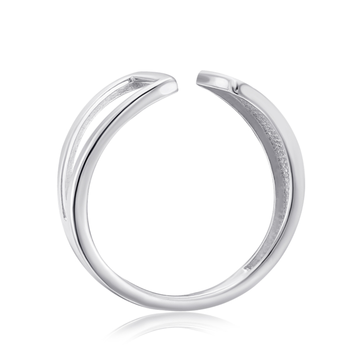 Срібна каблучка без вставки. Артикул 001101/12/1