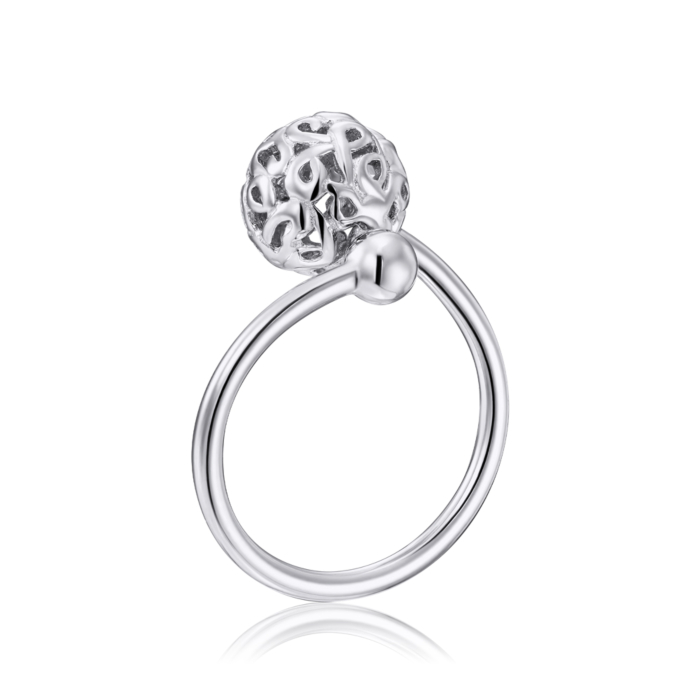 Срібна каблучка без вставки. Артикул RPB022-R/12