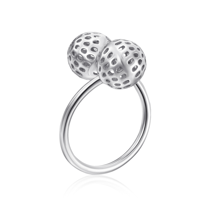Серебряное кольцо без вставки. Артикул RPB025-R/12