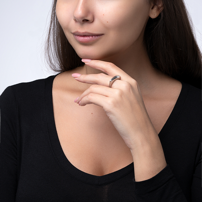 Серебряное кольцо без вставки. Артикул S-AN-04-020/A/R-R/12