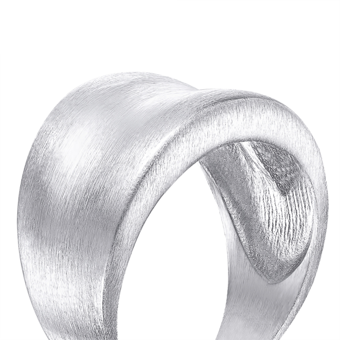 Срібна каблучка без вставки. Артикул S-AN-25-040/A/R-R/12