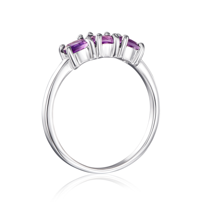 Серебряное кольцо с аметистом. Артикул GRE1470-R/12/7118