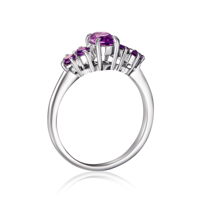 Срібна каблучка з аметитом. Артикул GRE2126-R/12/6388