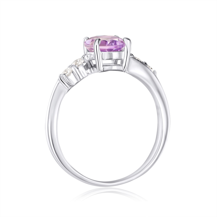 Серебряное кольцо с аметистом. Артикул OR567-R/12/5272