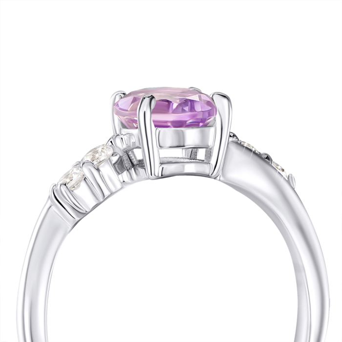 Серебряное кольцо с аметистом. Артикул OR567-R/12/5272