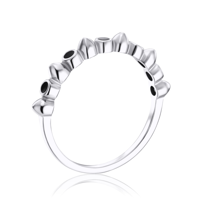 Серебряное кольцо с эмалью. Артикул 001399/12/1/389