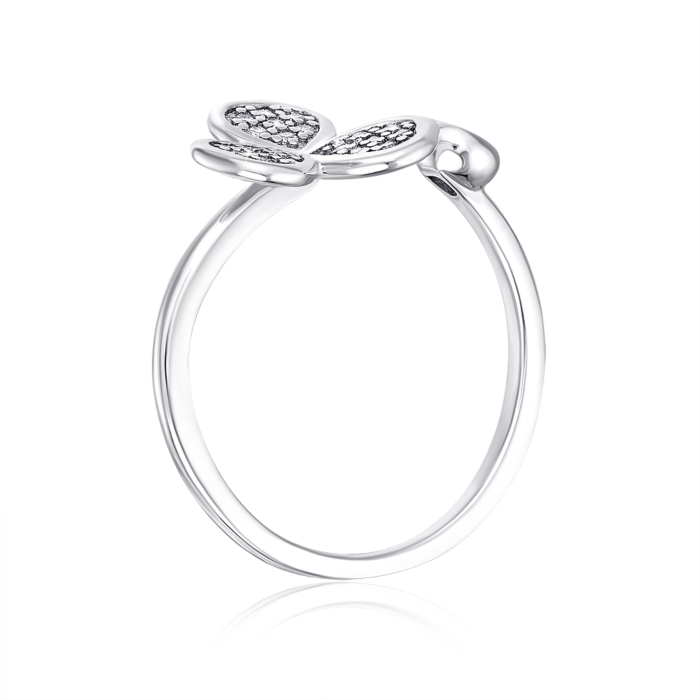 Срібна каблучка з фіанітами. Артикул 001037/12/1/2145