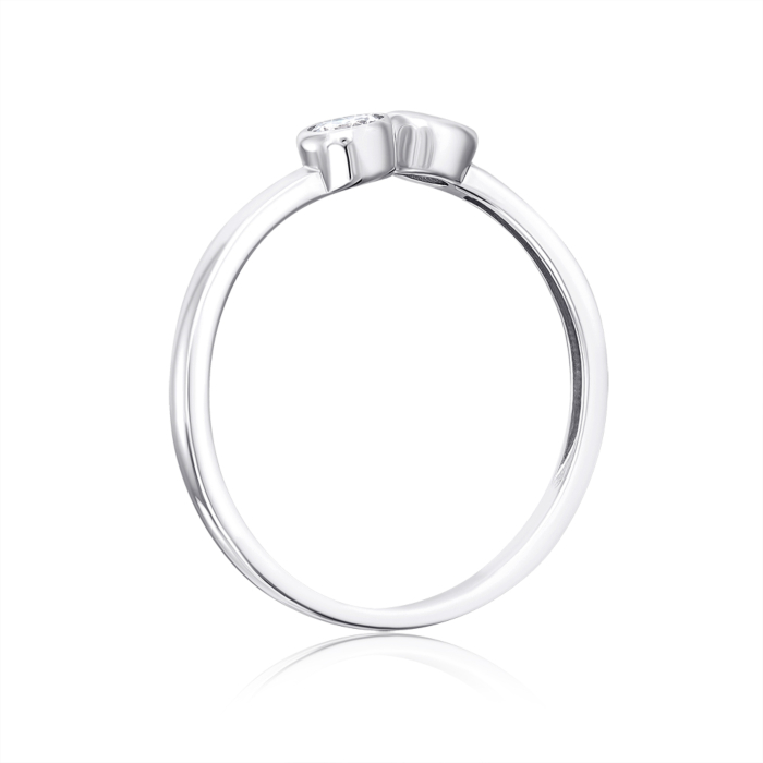 Срібна каблучка з фіанітами. Артикул 001047/12/1/53