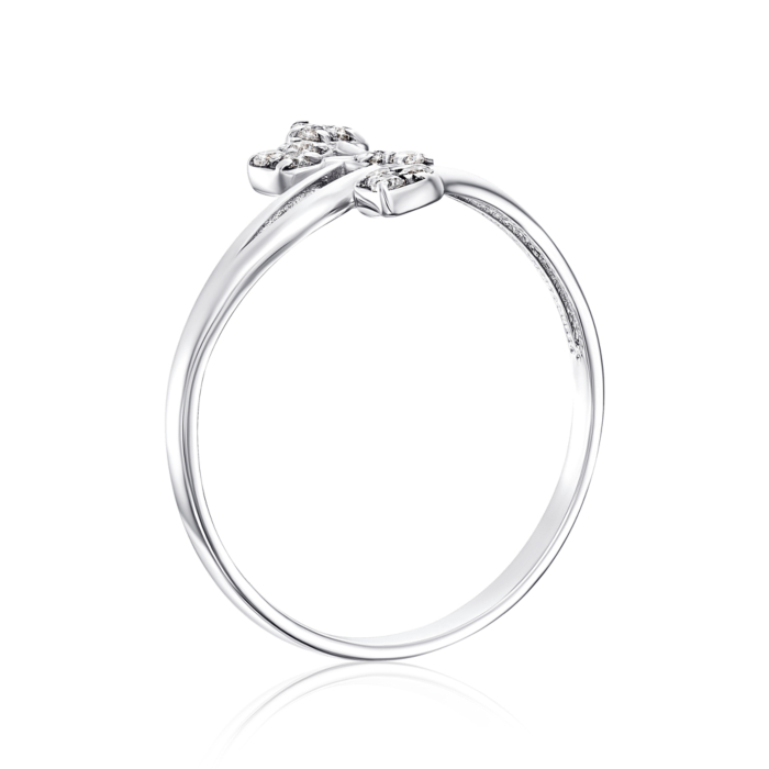 Серебряное кольцо с фианитами. Артикул 00995/12/1/13