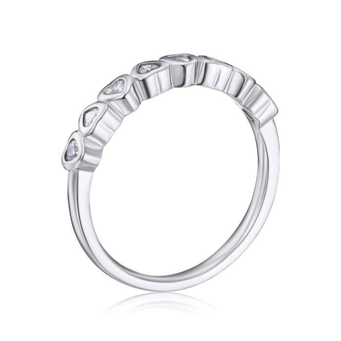 Серебряное кольцо с фианитами. Артикул 1RI69022-R/12/1