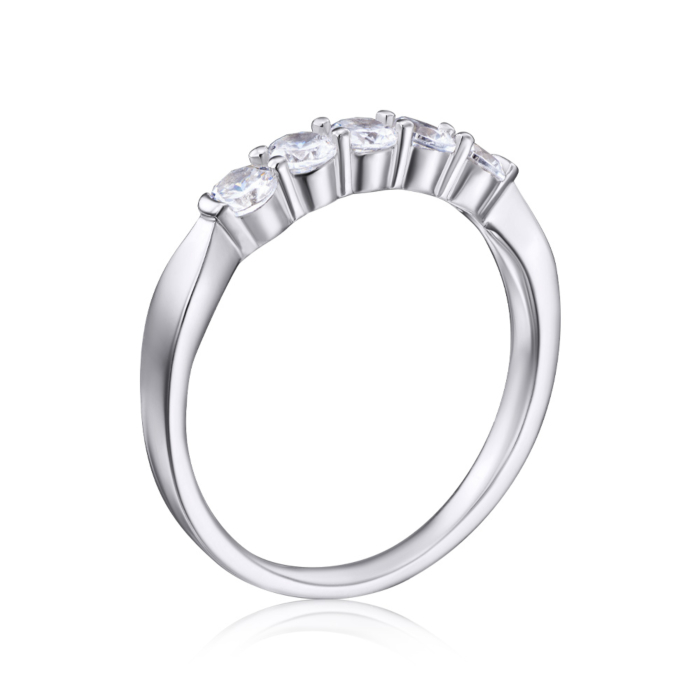 Серебряное кольцо с фианитами. Артикул 2R21198-R/12/1
