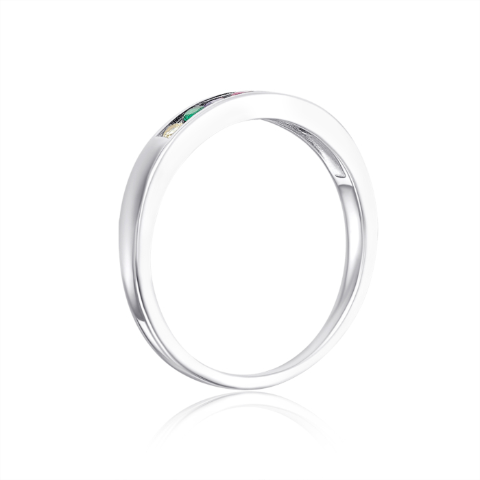 Срібна каблучка з фіанітами. Артикул 2R33731-R/12/3535