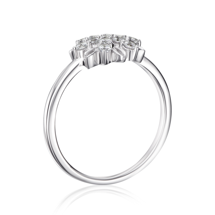 Серебряное кольцо с фианитами. Артикул ML13530A-R/12/1