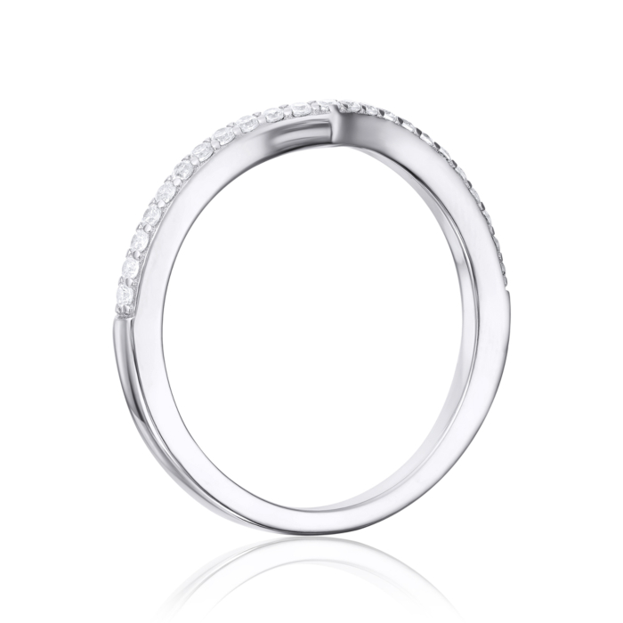 Серебряное кольцо с фианитами. Артикул ML13810A-R/12/1