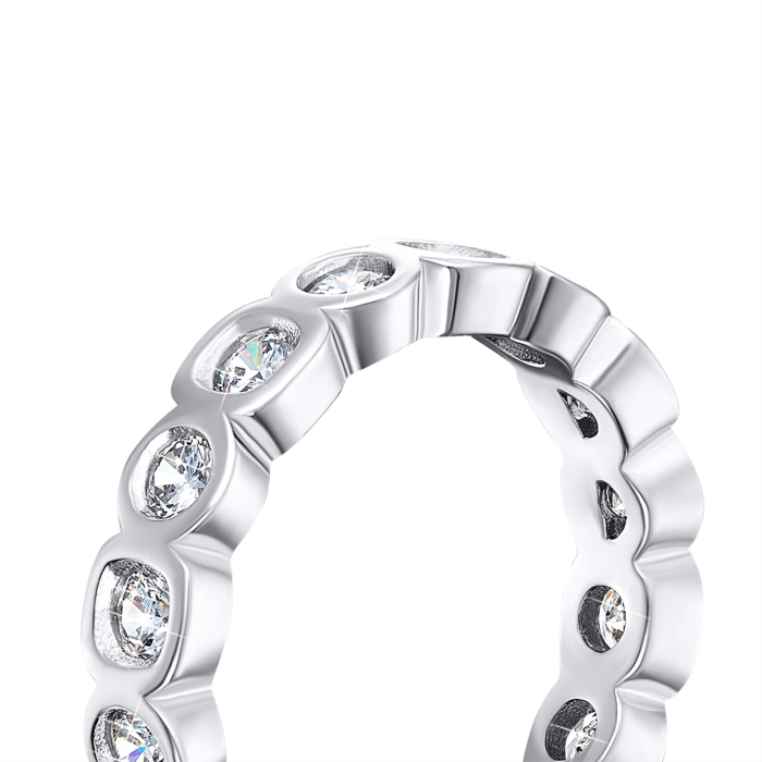 Серебряное кольцо с фианитами. Артикул ML13843A-R/12/1