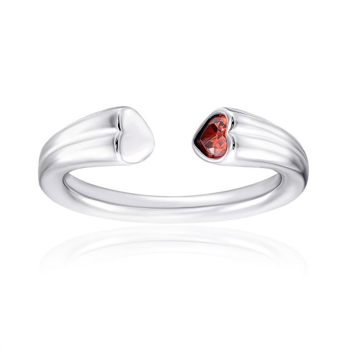 Серебряное кольцо с фианитами. Артикул OL02598A-R/12/1541