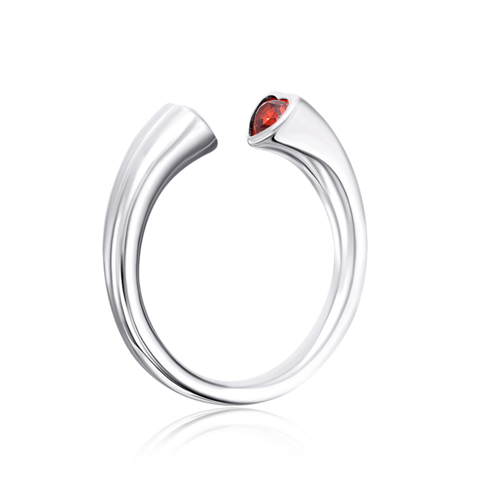 Серебряное кольцо с фианитами. Артикул OL02598A-R/12/1541