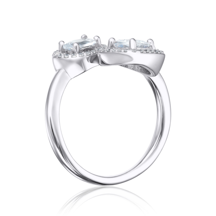 Серебряное кольцо с фианитами. Артикул OL03153A-R/12/1