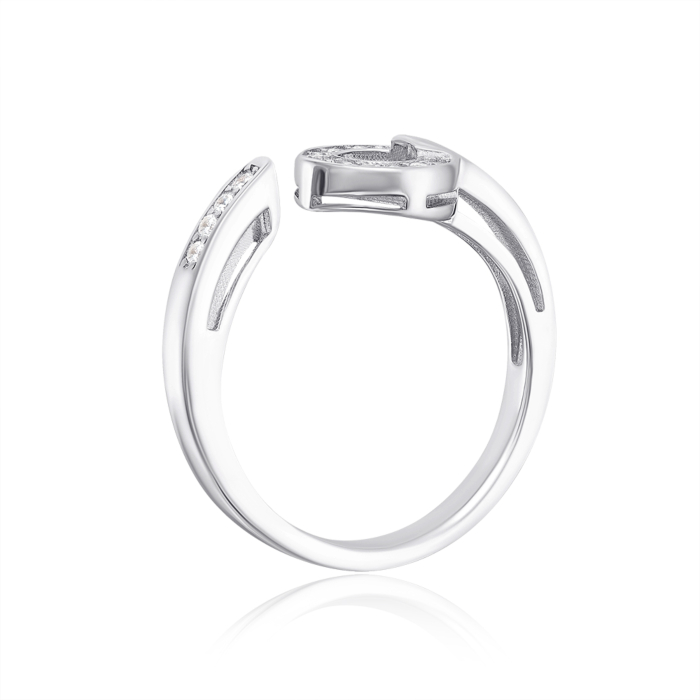 Серебряное кольцо с фианитами. Артикул RI34789-1-R/12/1